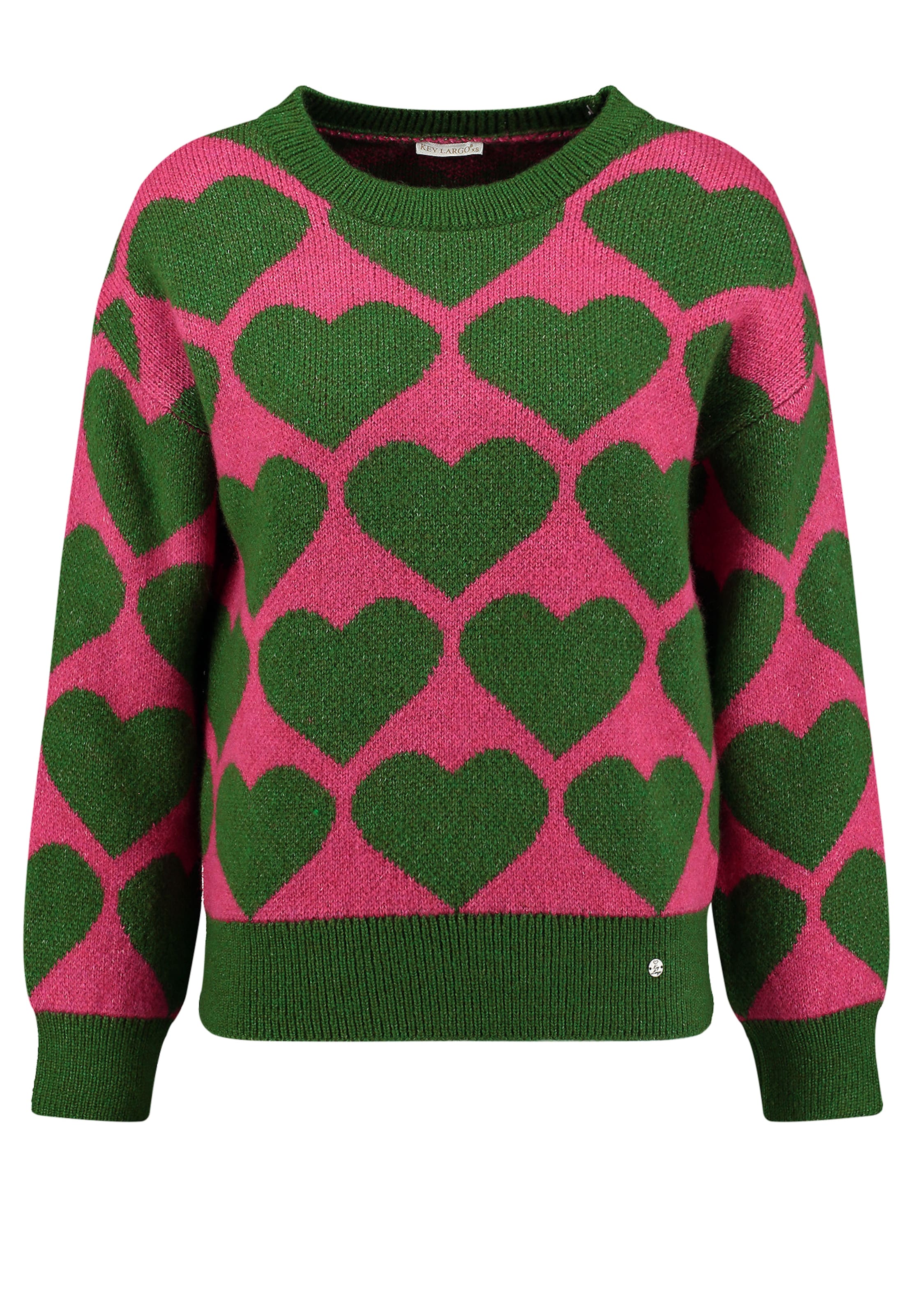 Key Largo Sweter 'Beat' w kolorze zielony: przód