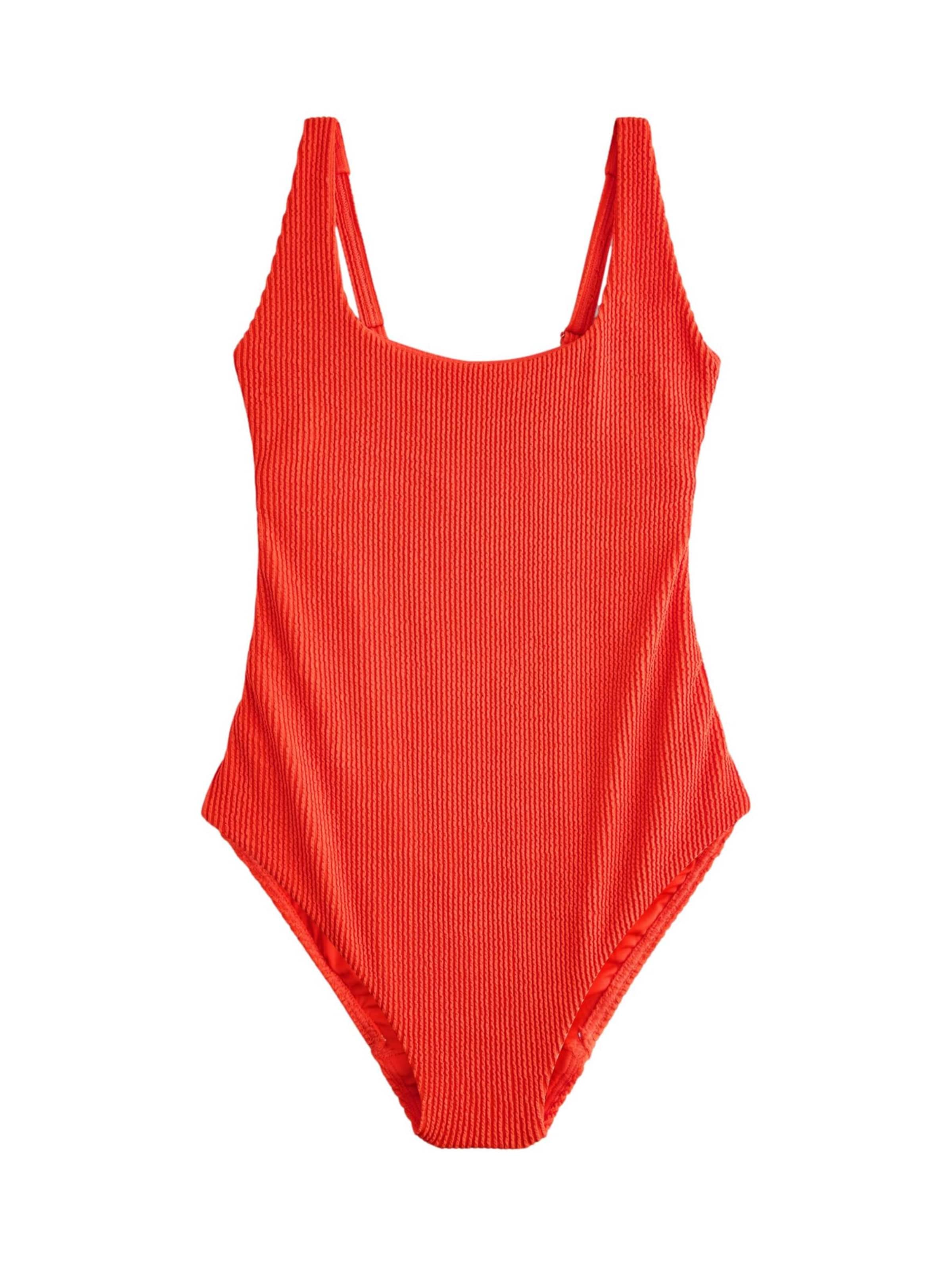 sarkans Next Peldkostīms: no priekšpuses