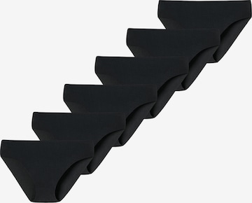 SCHIESSER Slip ' Invisible Light ' in Zwart: voorkant