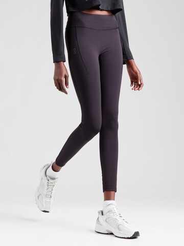 Skinny Pantalon de sport On en noir : devant