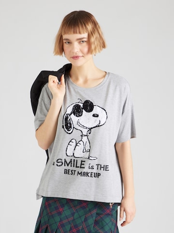 T-shirt 'Snoopy smile' PRINCESS GOES HOLLYWOOD en gris : devant
