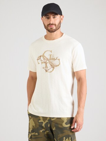 Maglietta 'CRAFTED BIRD' di GUESS in bianco: frontale