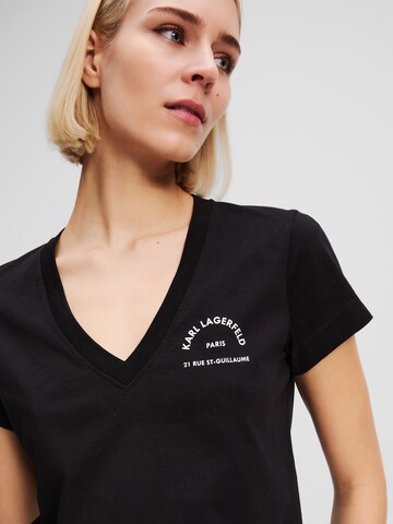T-shirt 'Rue St-Guillaume' Karl Lagerfeld en noir