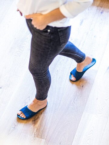 MagicFelt Slippers 'Filzpantoffel Magicfelt 722' in Blue