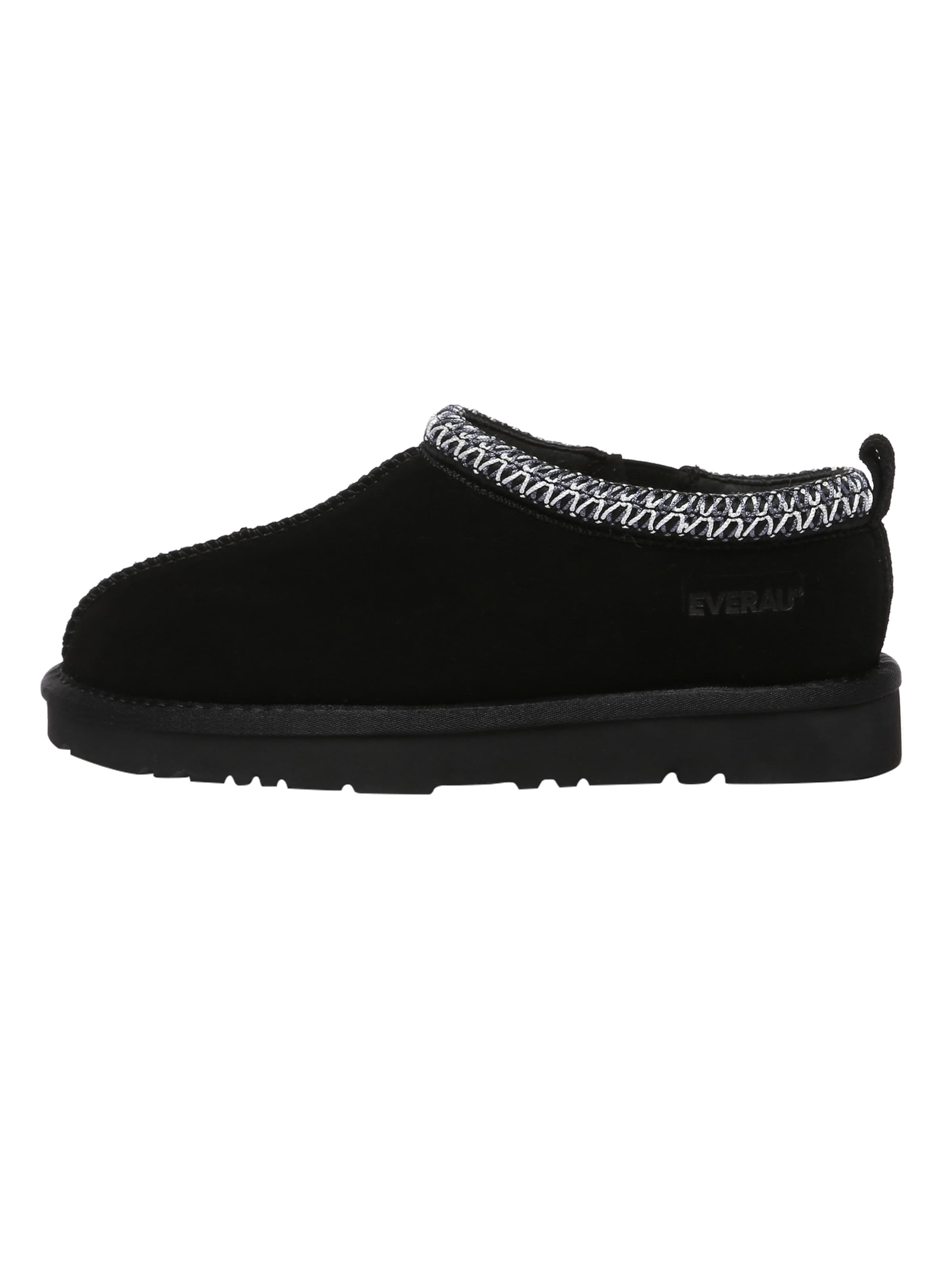 Everau Huisschoenen 'Wigeon' in Zwart: voorkant