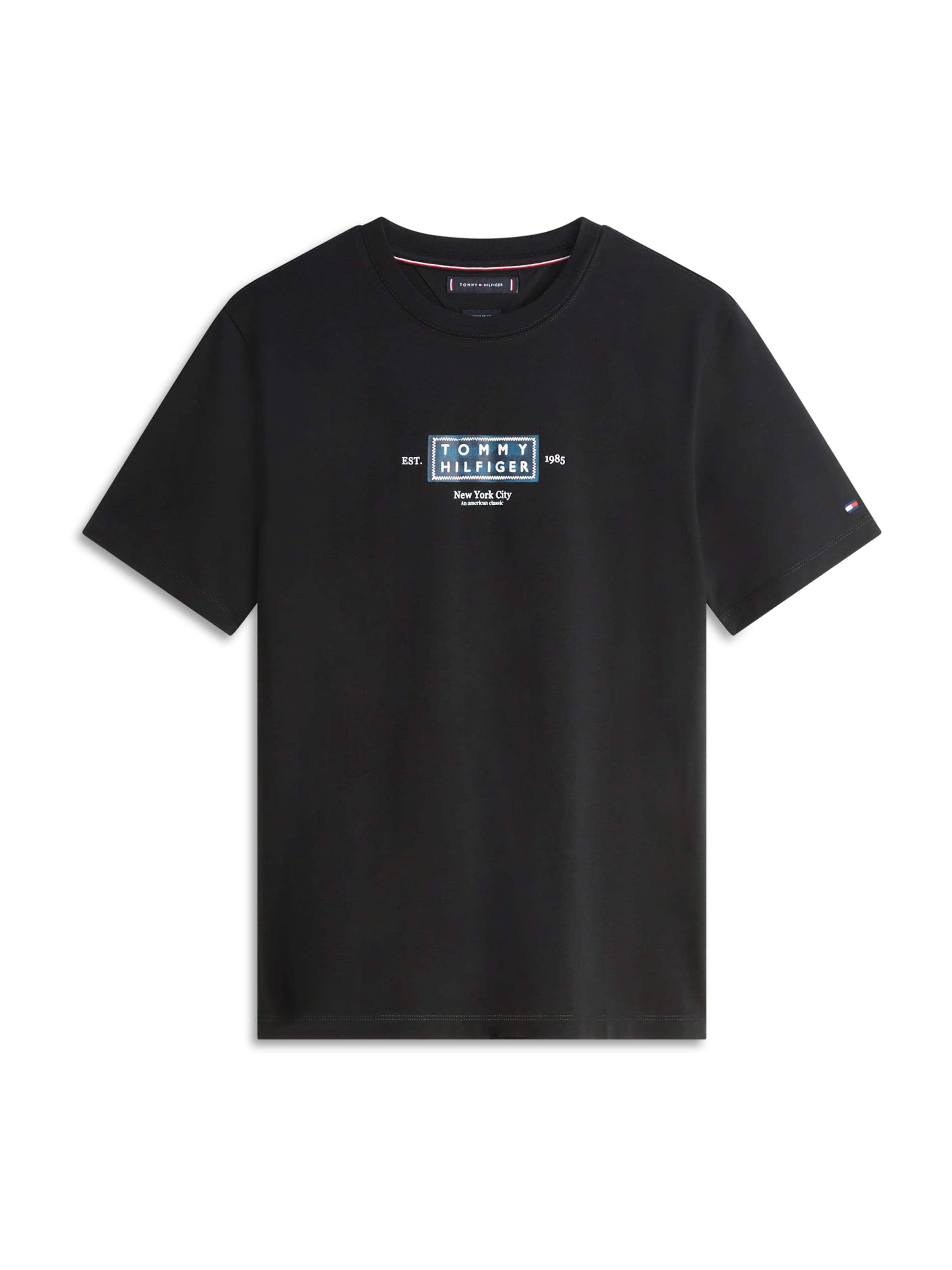 T-Shirt 'HERITAGE' TOMMY HILFIGER en noir : devant