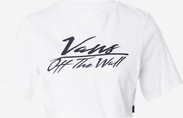 VANS T-shirt 'GO ANYPLACE' i vit: framsida