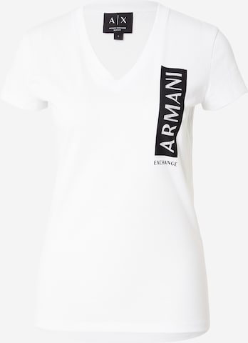 balta ARMANI EXCHANGE Marškinėliai: priekis