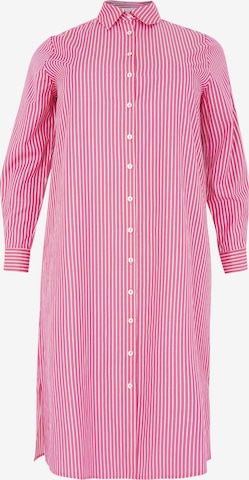 Yoek Shirt Dress in Pink: front