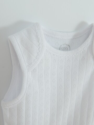 Barboteuse / body Cool Club en blanc