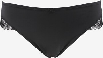 SugarShape Thong in Black: front