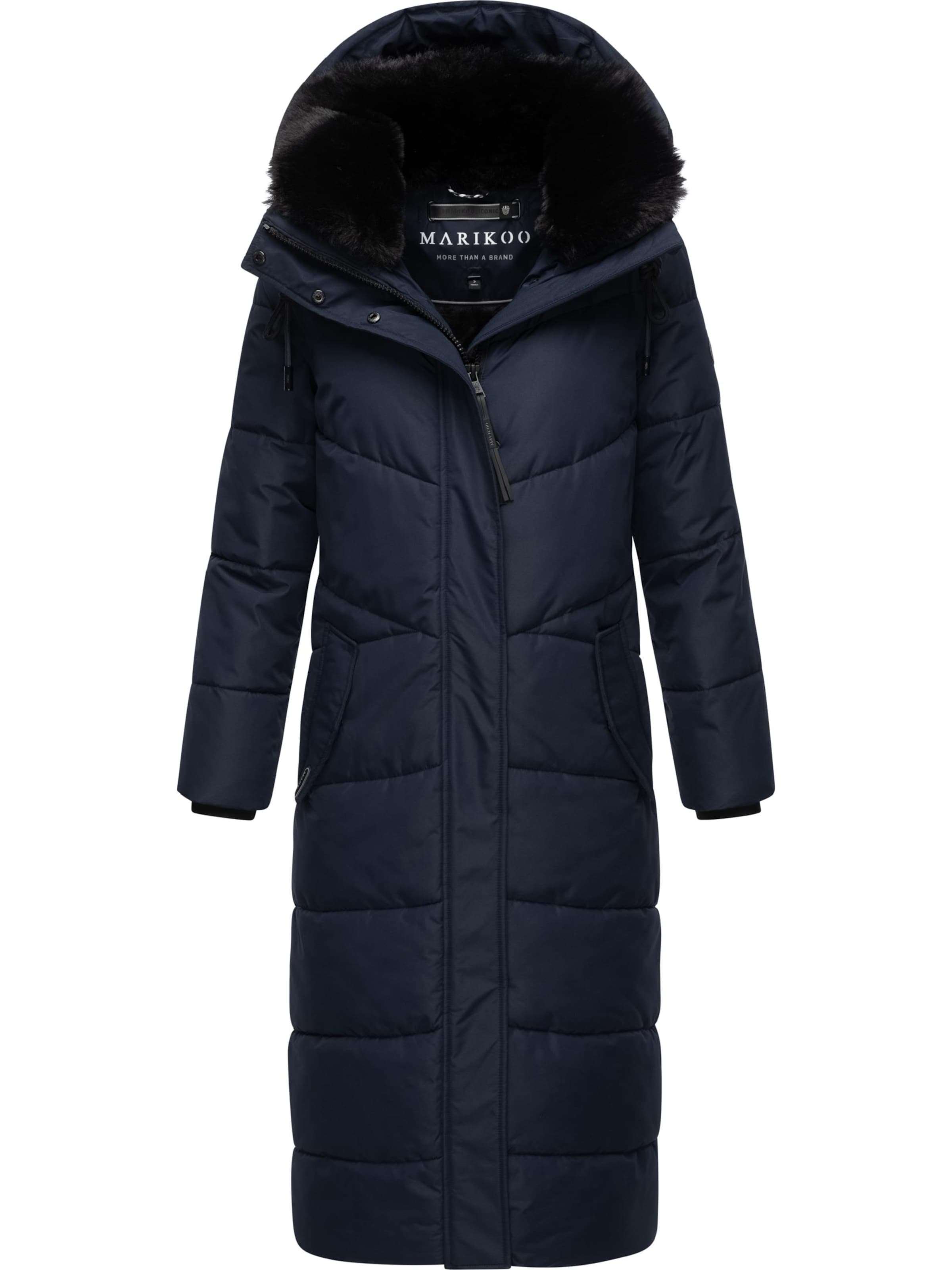 MARIKOO Mantel 'Hingucker XIV-1' in Blau: Vorderseite