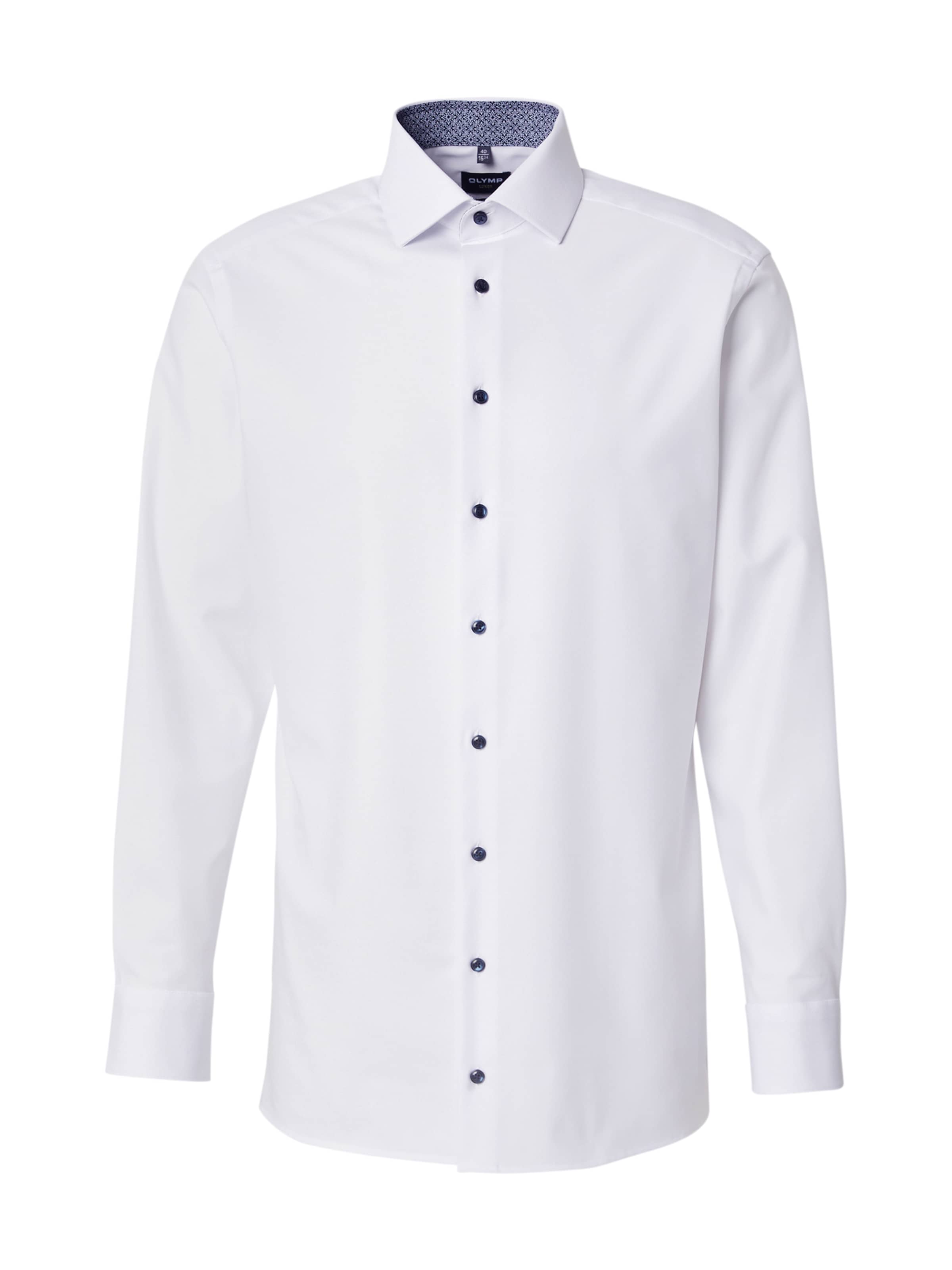 OLYMP - Ajuste regular Camisa de negocios en blanco: frente