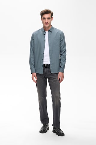 Matinique Slim fit Button Up Shirt in Blue