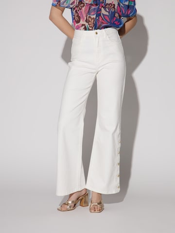 NAF NAF Flared Jeans 'Ophelie' in White: front