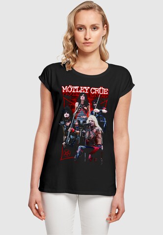 Merchcode Shirt 'Motley Crue - Live Montage' in Zwart: voorkant