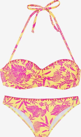 VENICE BEACH Bikini in Yellow: front