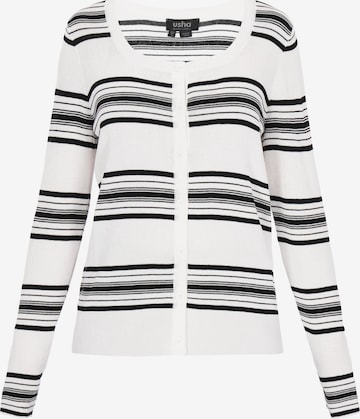 usha BLACK LABEL - Cárdigan 'Classic' en blanco: frente