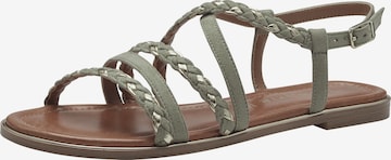 TAMARIS Sandalen met riem in Groen: voorkant