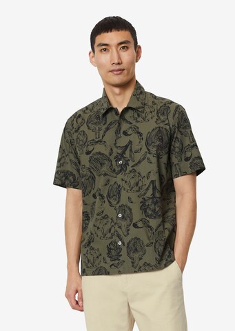 Marc O'Polo Regular fit Button Up Shirt in Green: front