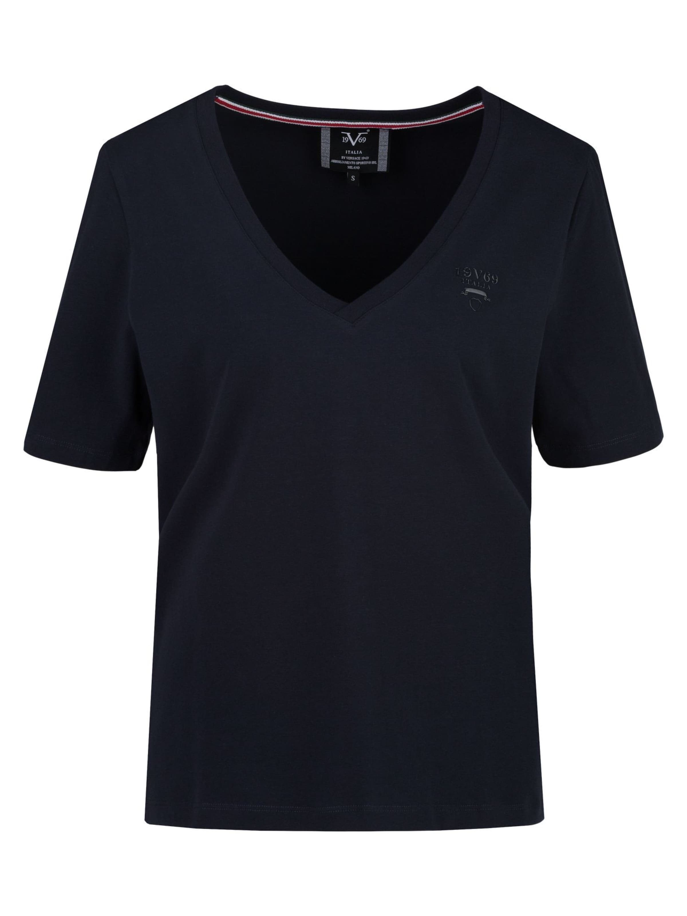 19V69 ITALIA Μπλουζάκι 'Baila' σε μπλε: μπροστά