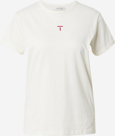TOMORROW T-Shirt in ecru / rot / weiß, Produktansicht