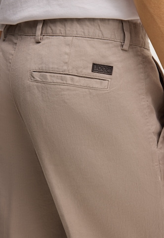 JOOP! Loosefit Bundfaltenhose ' Lexter ' in Beige