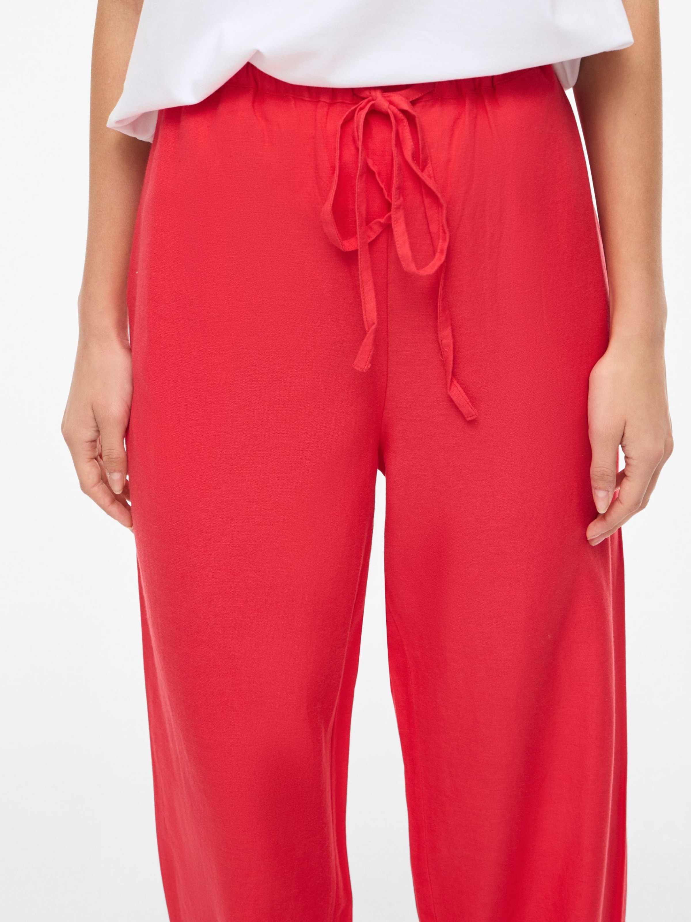 Wide Leg Pantalon VILA en rouge