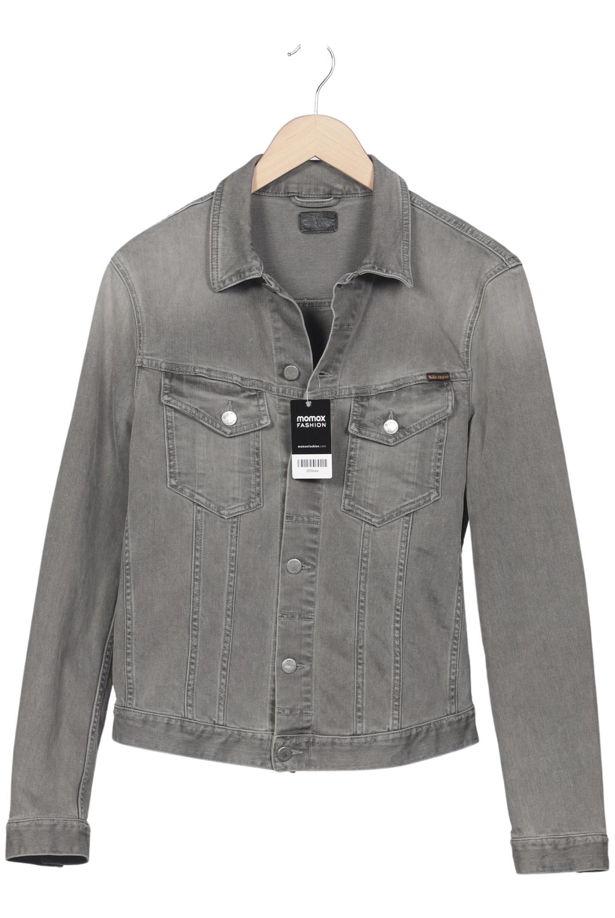Nudie Jeans Co Jacket & Coat in M in Grey: front