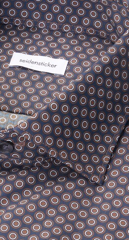 SEIDENSTICKER Slim fit Zakelijk overhemd 'Schwarze Rose' in Blauw