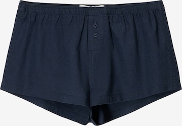 Bershkaregular Hlače - plava boja: prednji dio