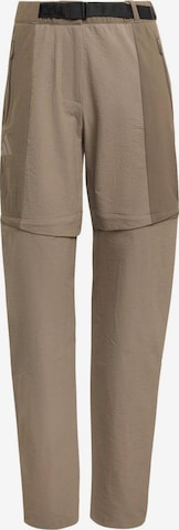 Regular Pantalon outdoor 'XPR' ADIDAS TERREX en marron : devant