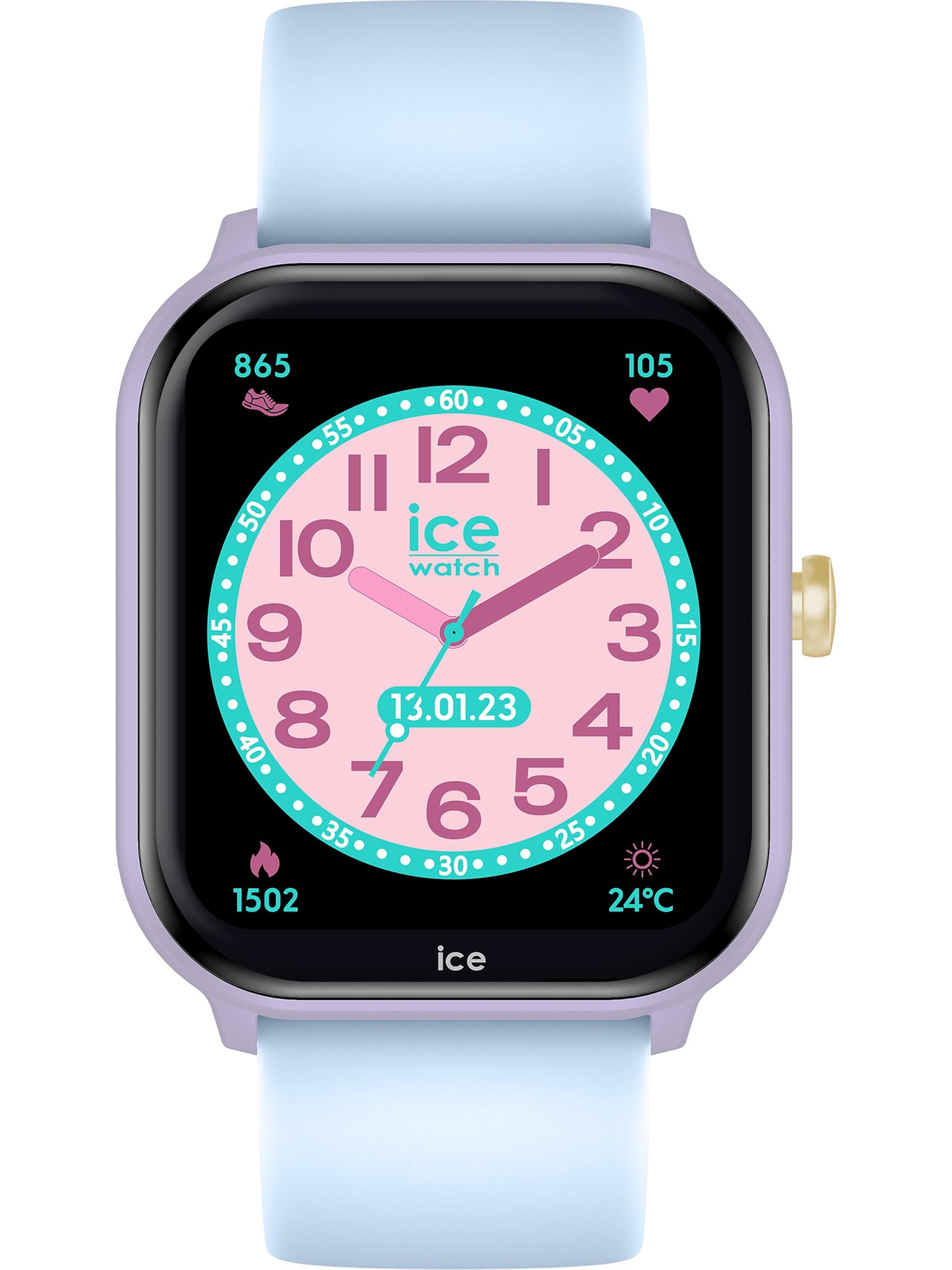 ICE WATCH Digital Watch 'Smart Junior 2.0' in Blue: front