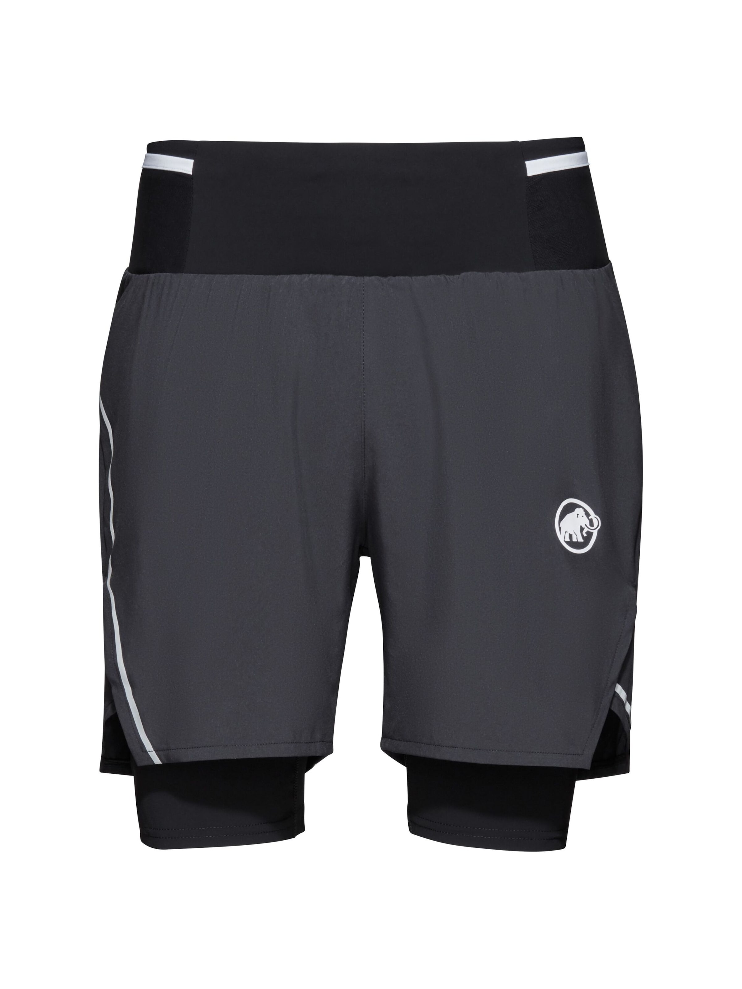 MAMMUT Regular Workout Pants in Black: front