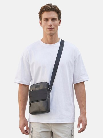 Borsa a tracolla 'Borsa a Tracolla Uomo Navigare - Poliestere Chiusura Zip' di Navigare in nero