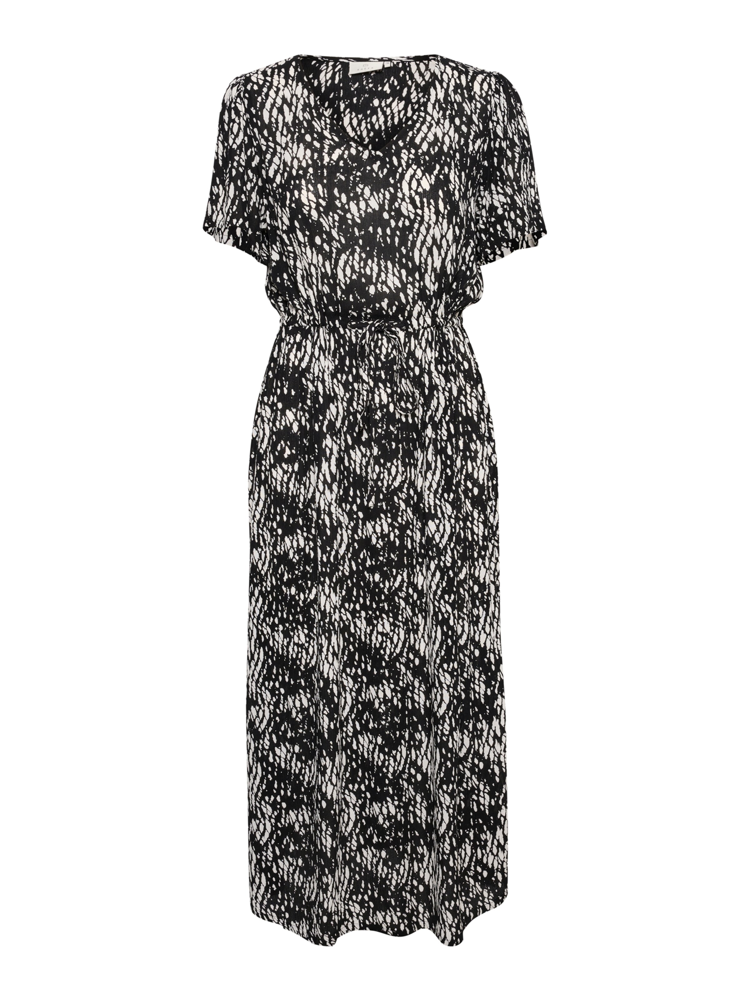 Kaffe Jurk 'KA Amber' in Zwart: voorkant