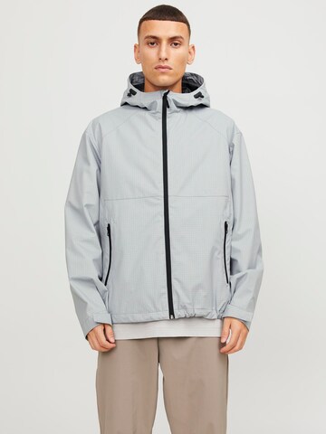 Veste fonctionnelle 'THREAD' JACK & JONES en gris : devant