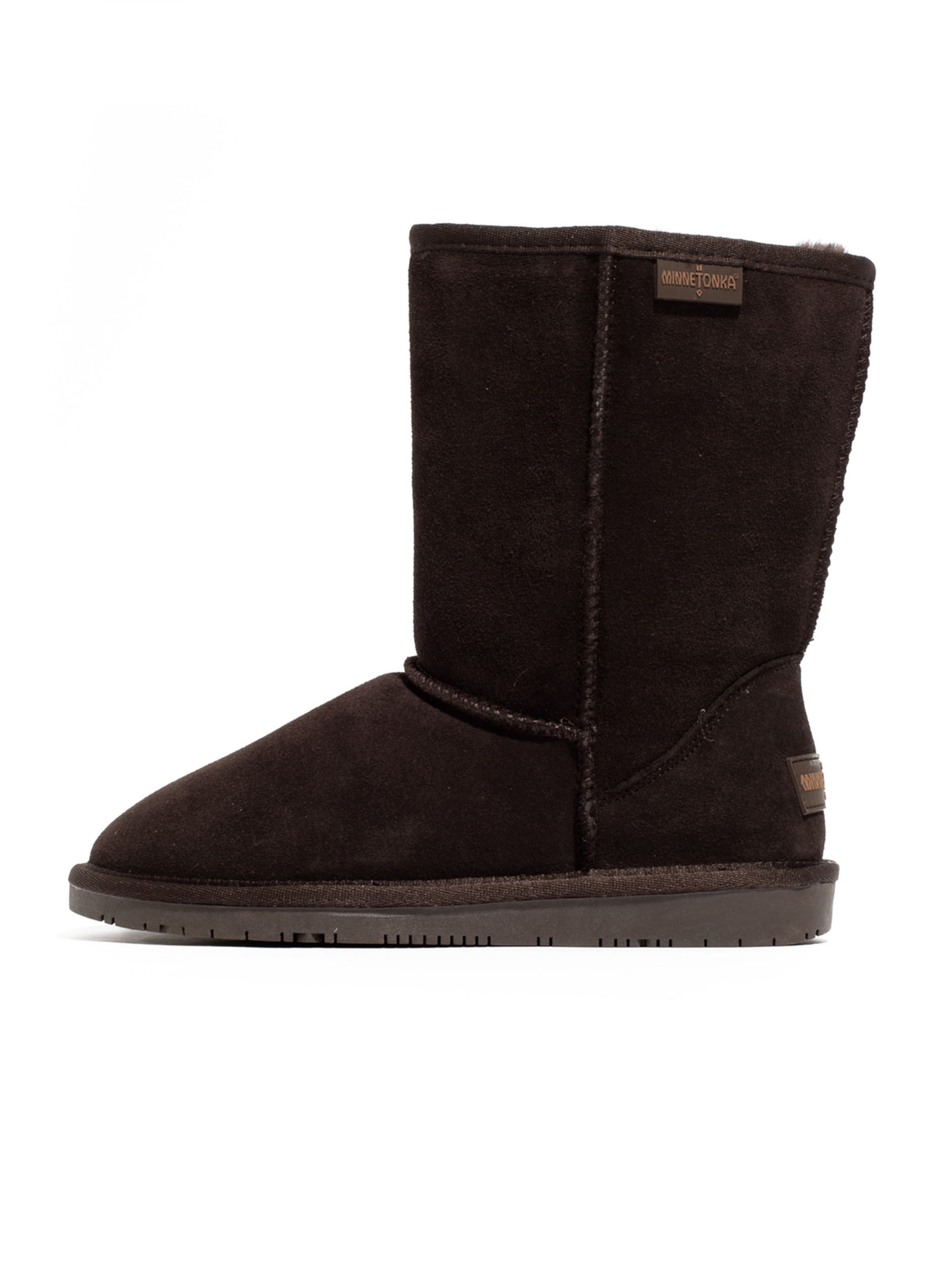 Minnetonka Сноубутсы 'Olympia' в Коричневый: спереди