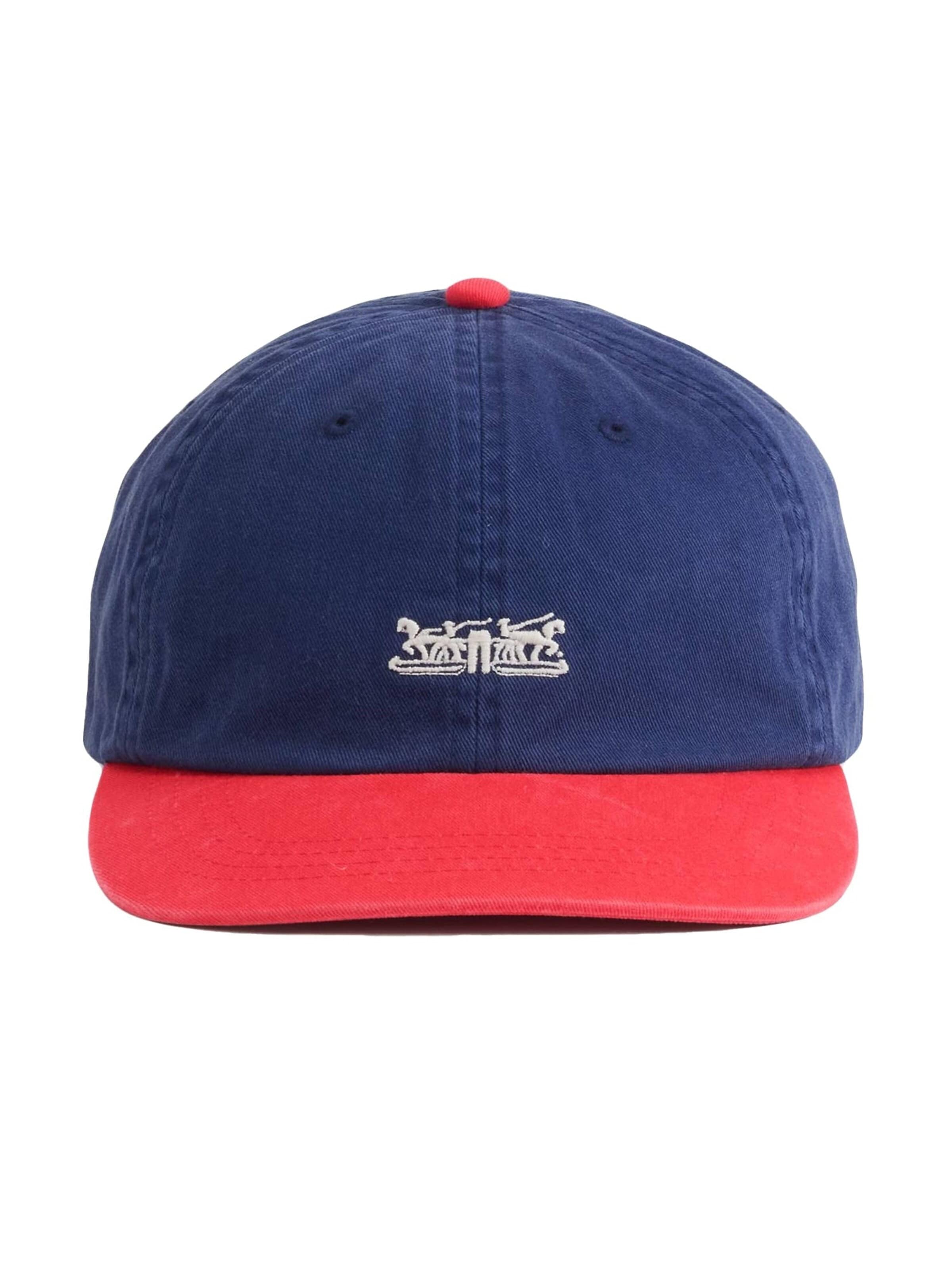 LEVI'S ® Czapka z daszkiem 'LEVI'S® ROCKRIDGE DAD CAP MEDIEVAL BLUE / MARS RED' w kolorze mieszane kolory: przód