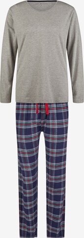 Happy Shorts Pyjama 'Christmas Giftbox' in Grijs: voorkant