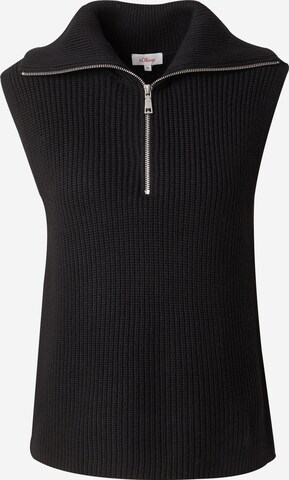 s.Oliver Pullover in Schwarz: predná strana