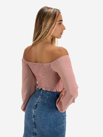 Chemisier Elara en rose