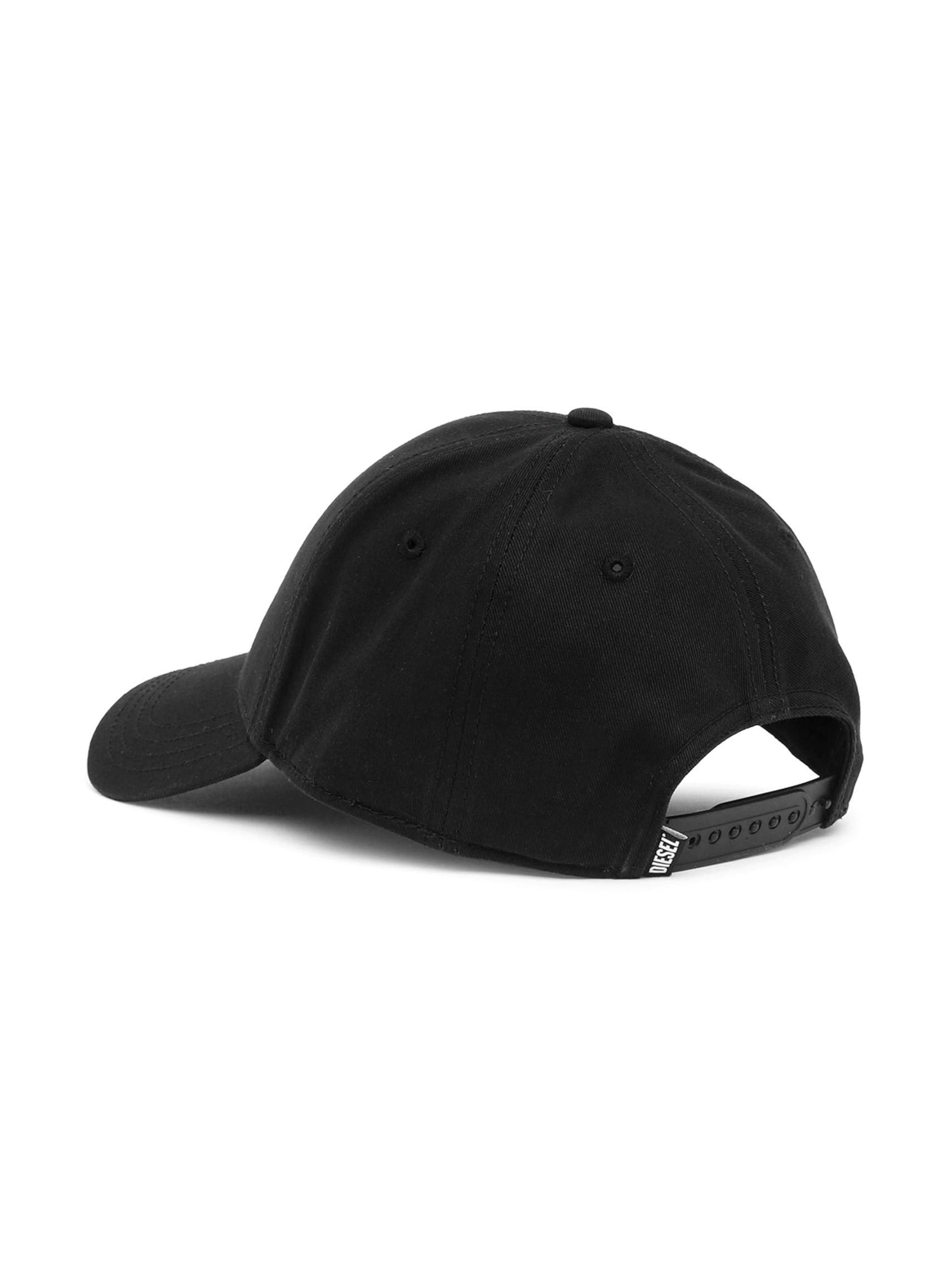 DIESEL Cap 'NEW-D-LOGO-OUT' in Black