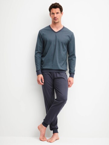 CALIDA Long Pajamas 'Cotton Special' in Black