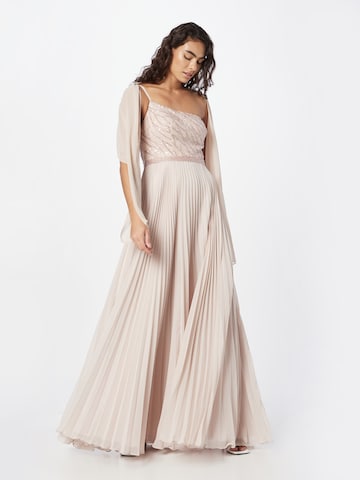 Unique Evening Dress in Beige