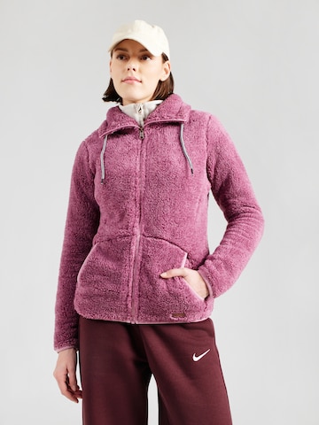 PROTEST Toiminnallinen fleecetakki 'RIRI' värissä vaaleanpunainen: etupuoli