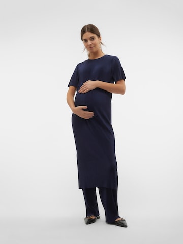 MAMALICIOUS Loose fit Trousers 'CANA' in Blue
