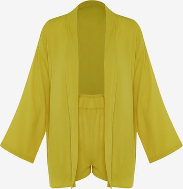 Pantalons de tailleur Trendyol en vert : devant