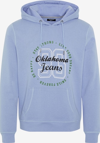 Oklahoma Jeans Sweatshirt in Blue: front