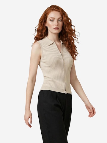 Pullover 'Onlmeddi Life Sl Zip Cardigan Knt 15364749' di ONLY in beige: frontale